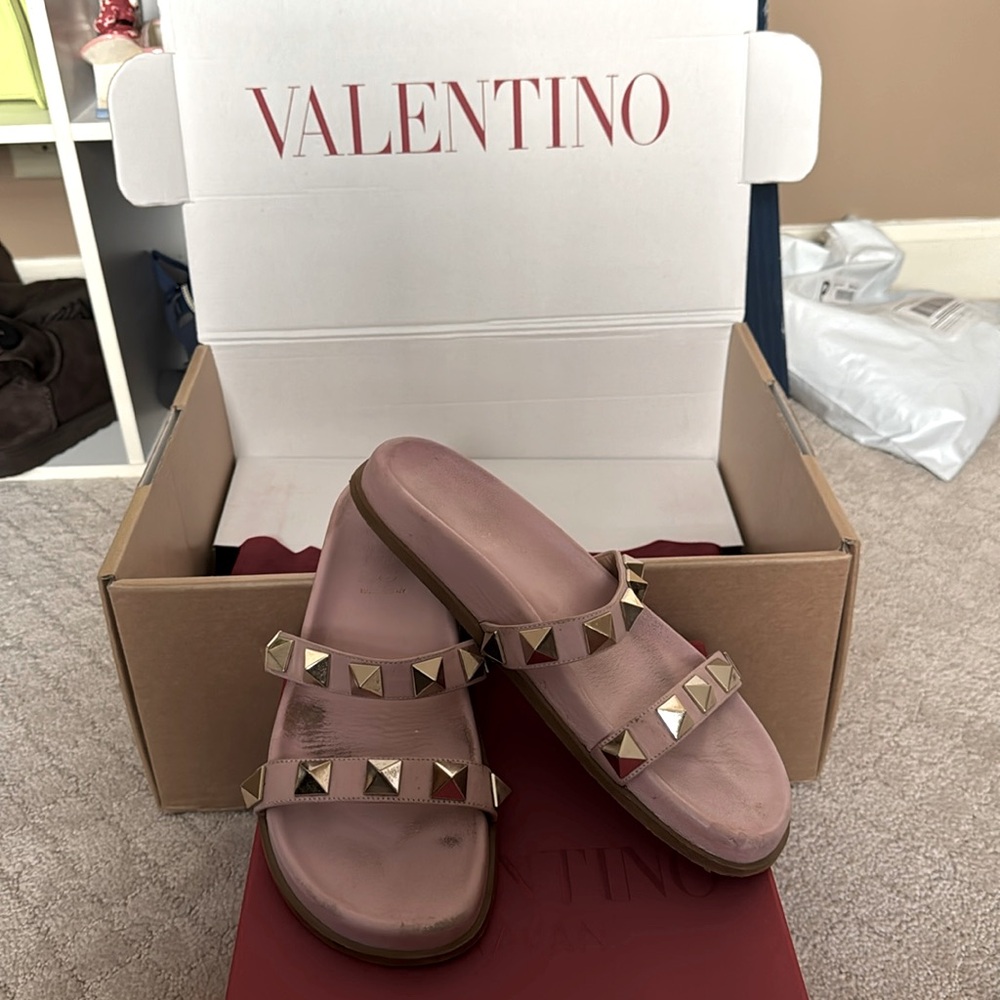 Nude Valentino sandals sz 40 9-9.5 designer st barts